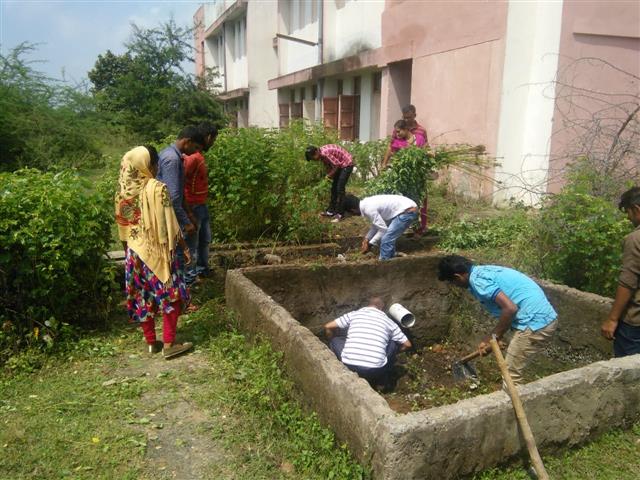 Cleanliness Campaign in College Campus on 2.10.2019